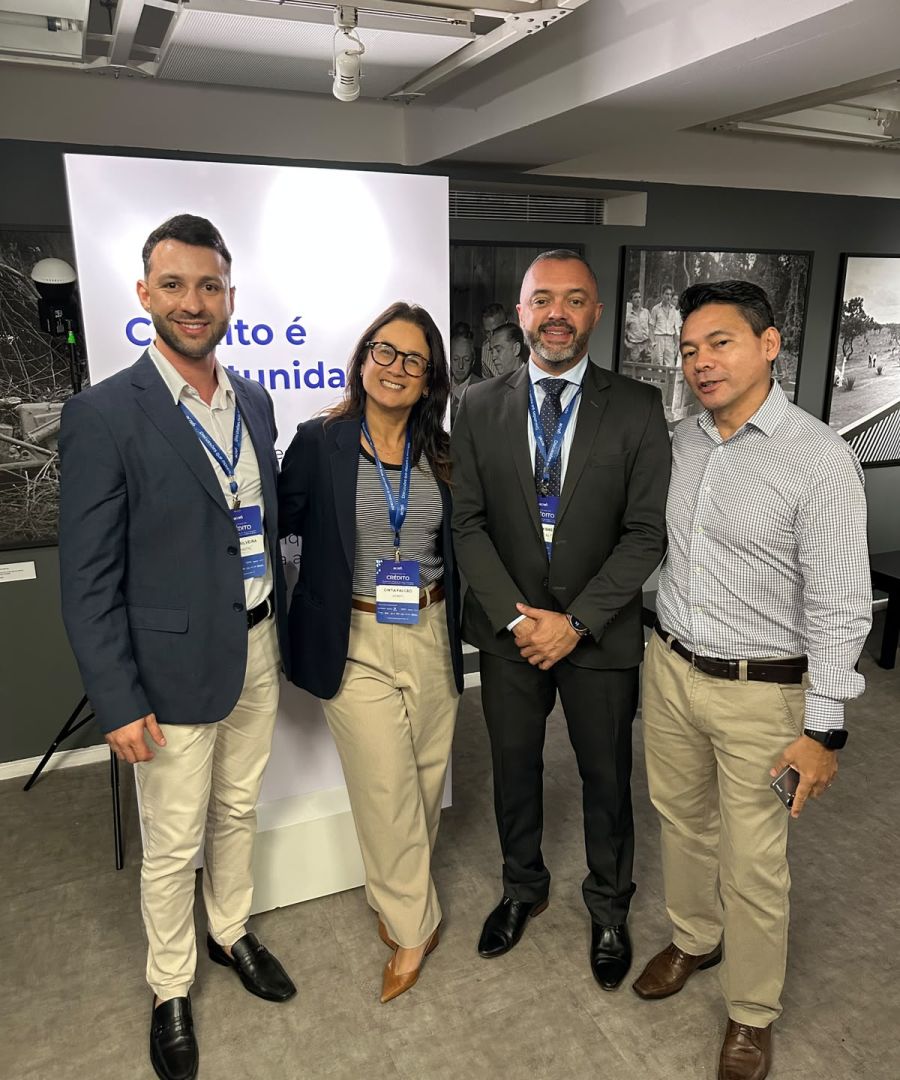 Representantes da Arqdigital no 1º Panorama de Crédito promovido pela Acrefi em São Paulo
